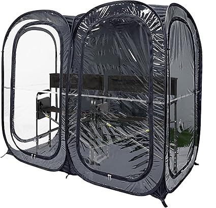 Clear sided WeatherPod tent